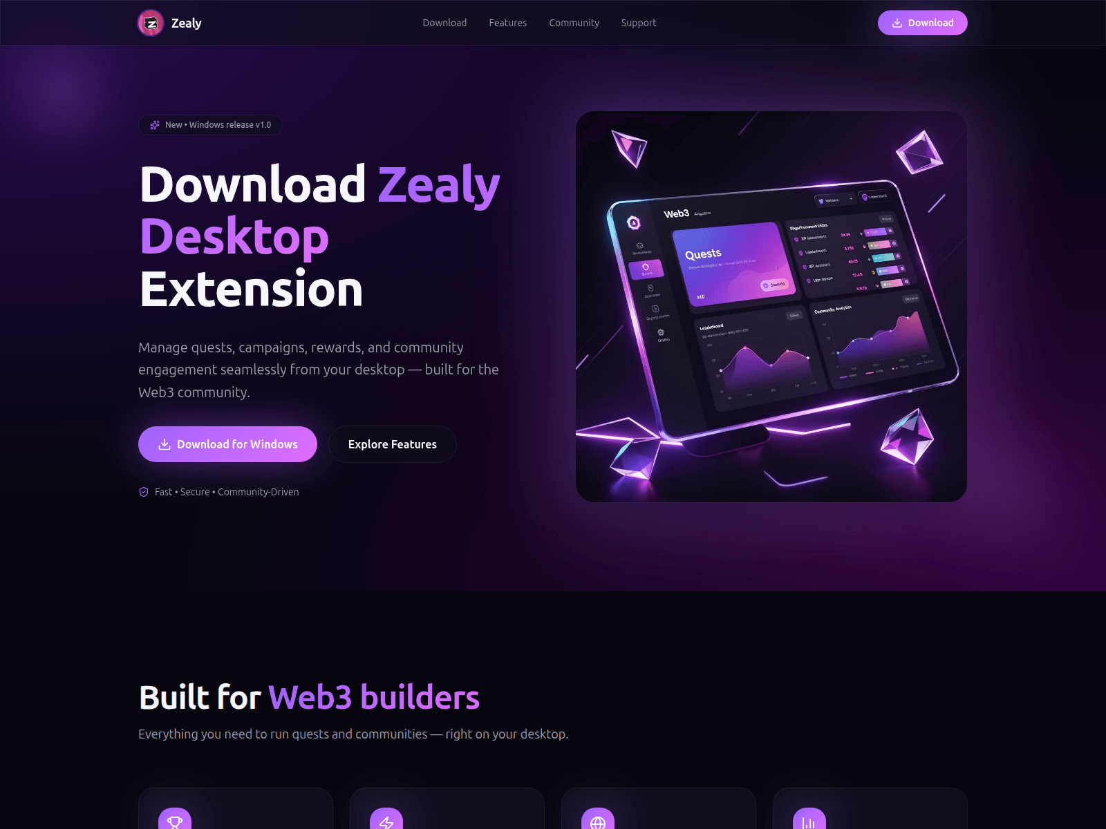 Screenshot of zealydesktopinstaller.xyz