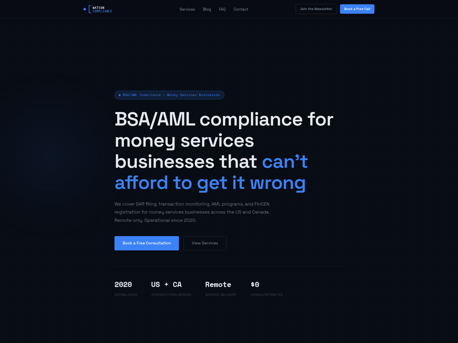 Screenshot of wcscompliance.com
