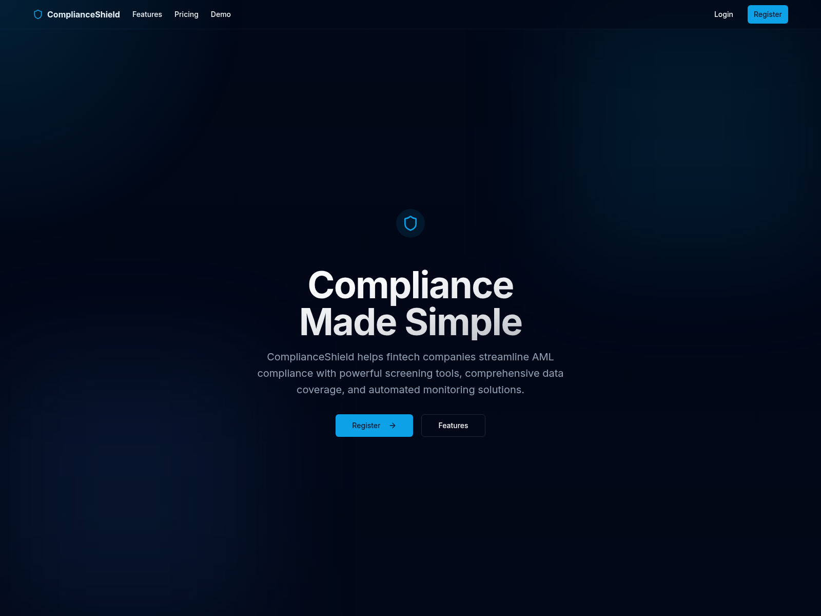 Screenshot of www.amlscreen.org