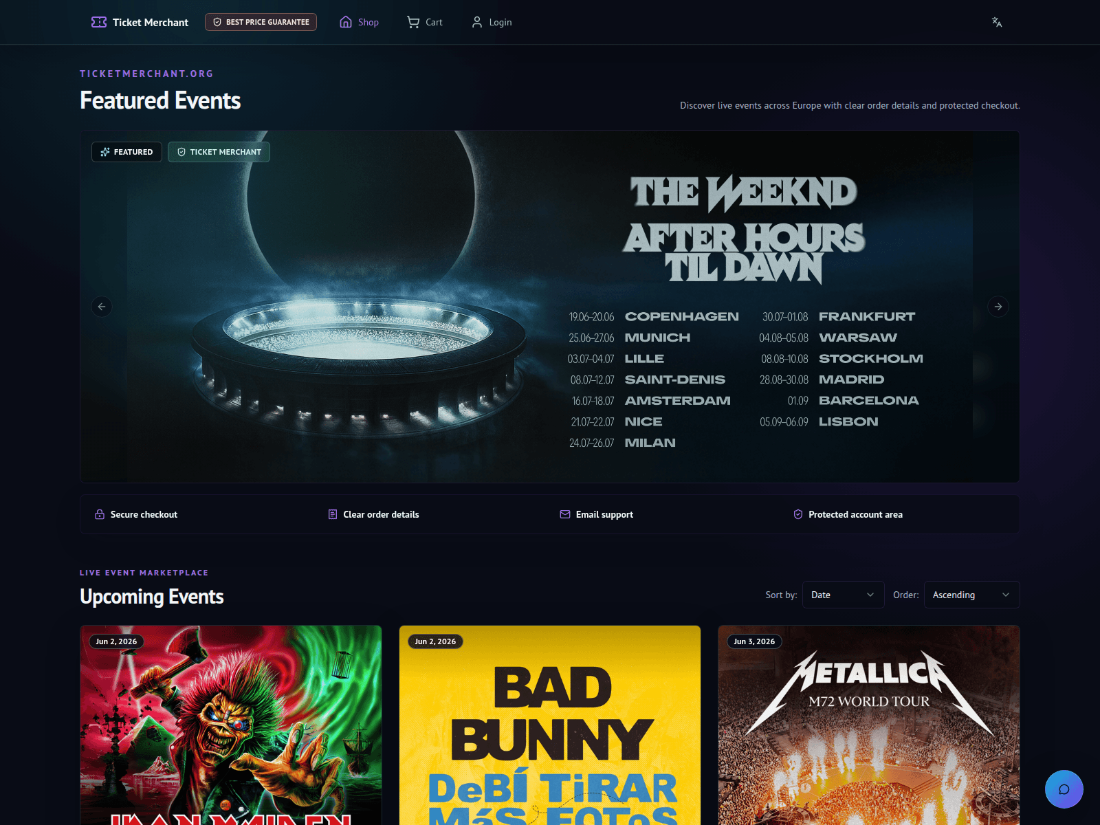 Screenshot of ticketmerchant.org