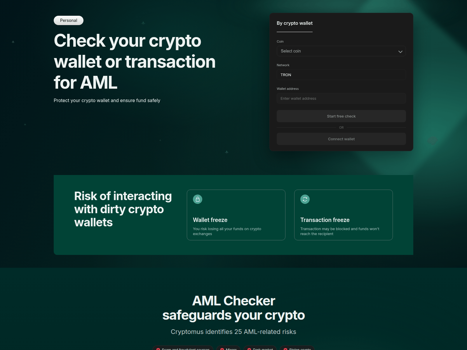 Screenshot of www.tron-safe.com