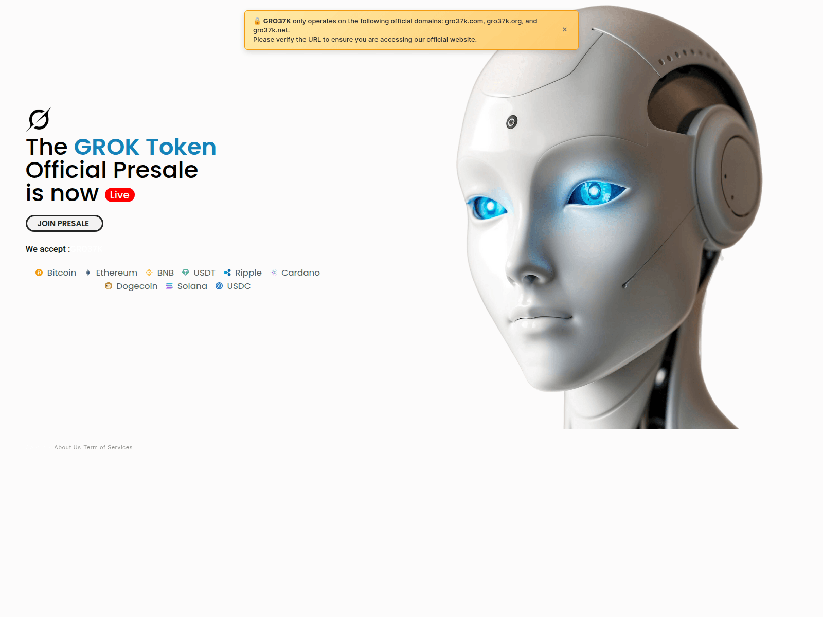 Screenshot of gro37k.com