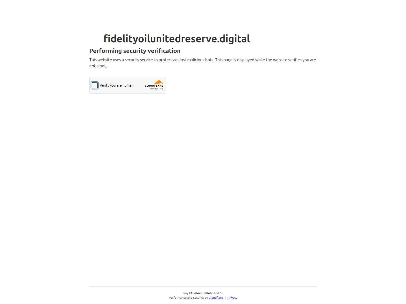 Screenshot of fidelityoilunitedreserve.digital