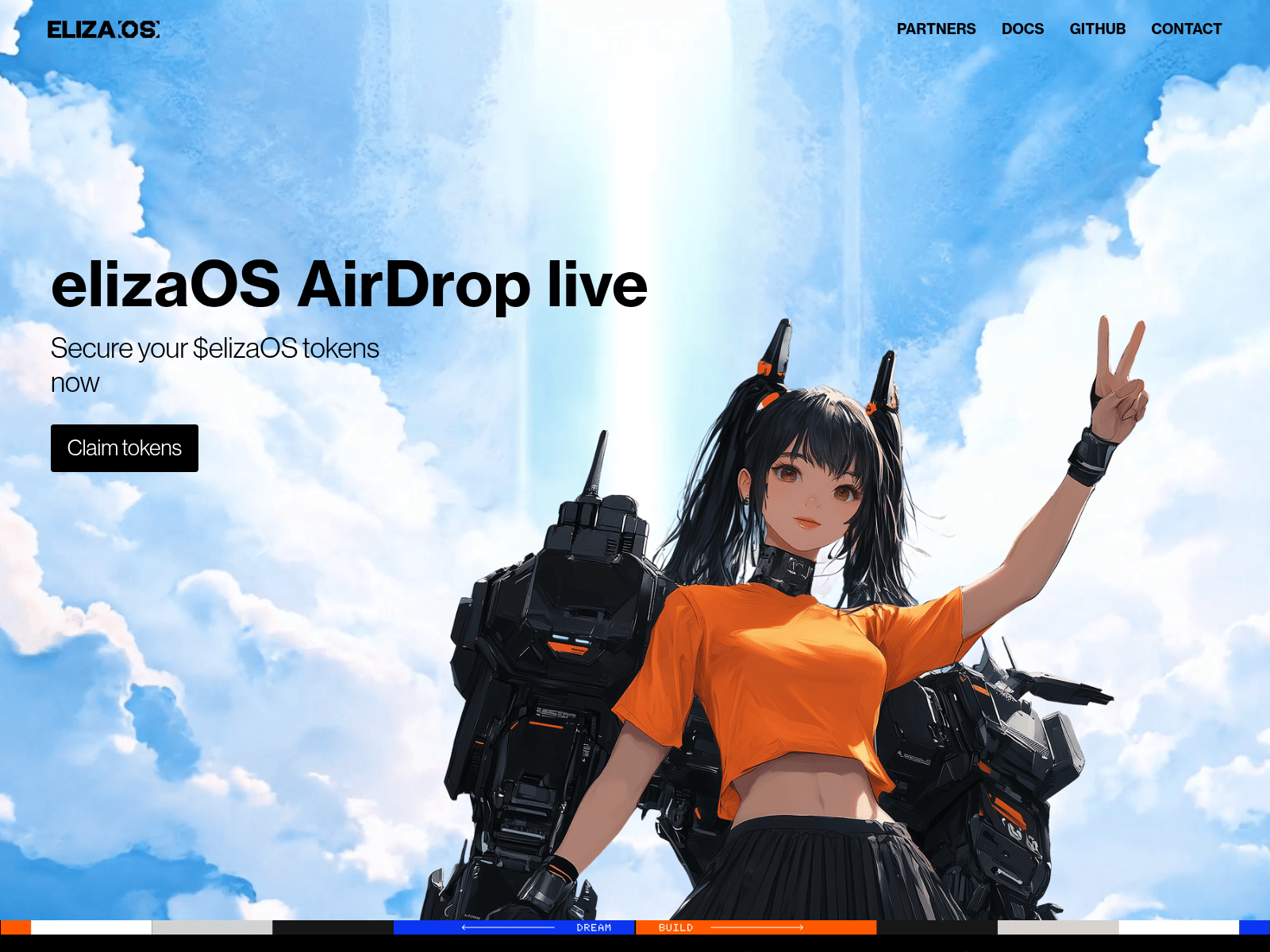 Screenshot of elizaos.fun