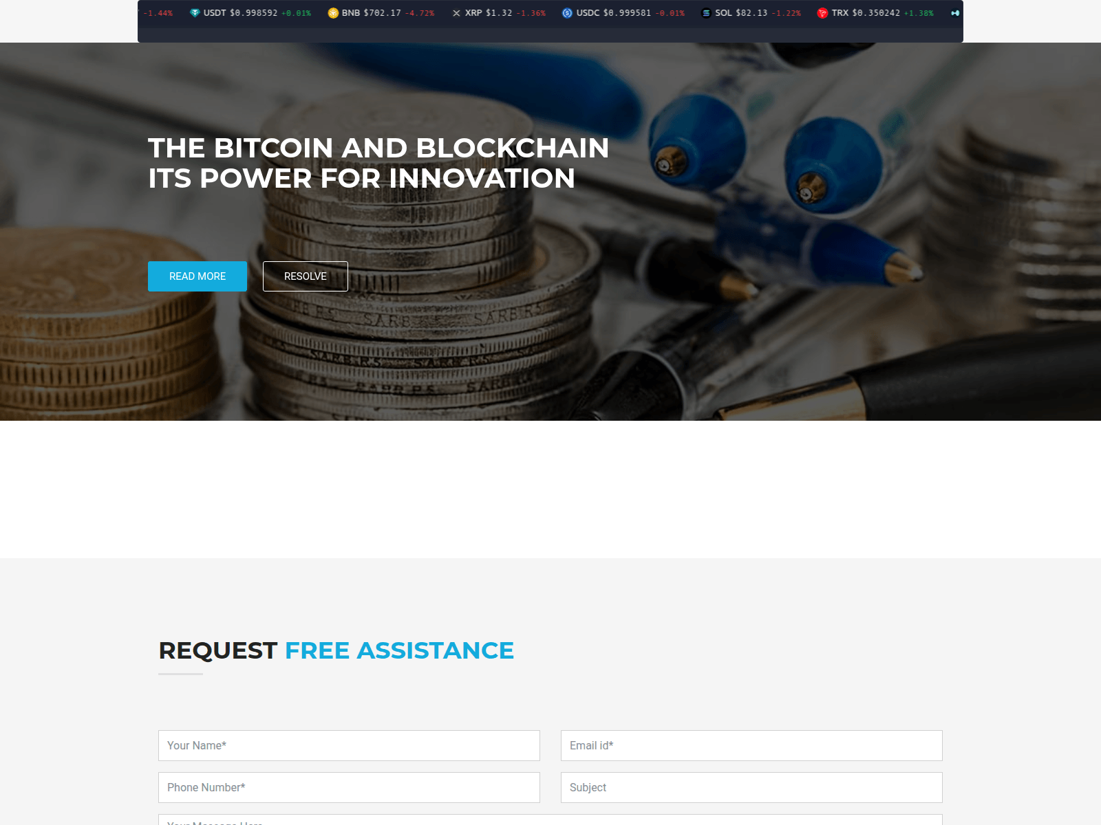 Screenshot of settingwallets.xyz