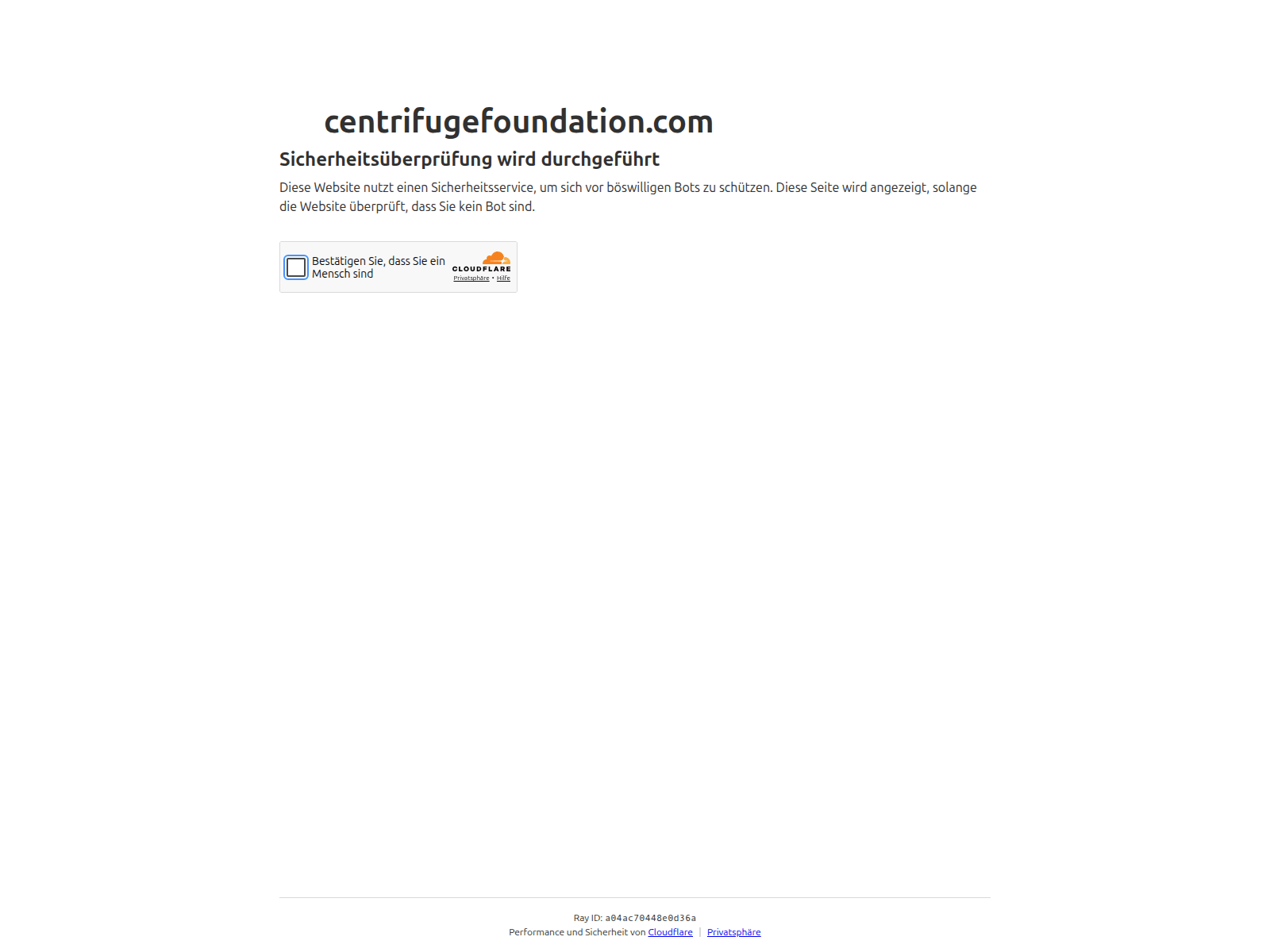 Screenshot of centrifugefoundation.com