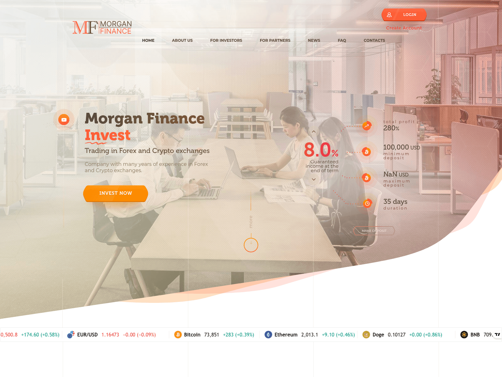 Screenshot of morganfinances.com