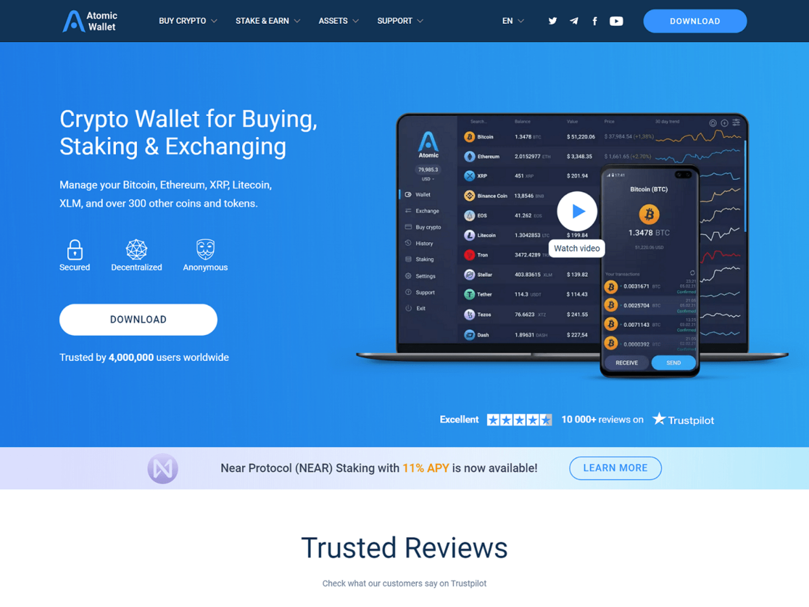 Screenshot of atomicw-allet.github.io