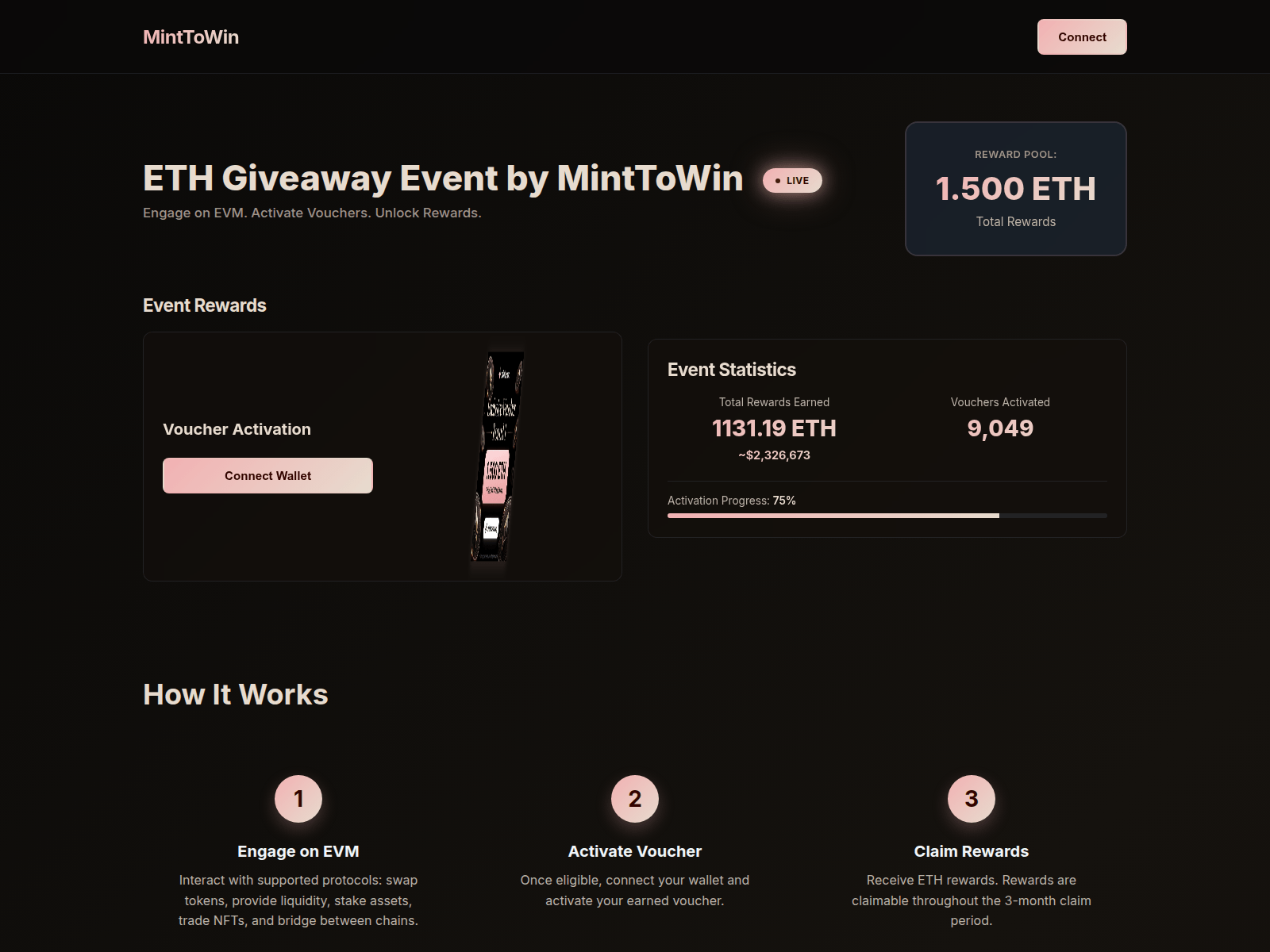 Screenshot of minttowin.pages.dev
