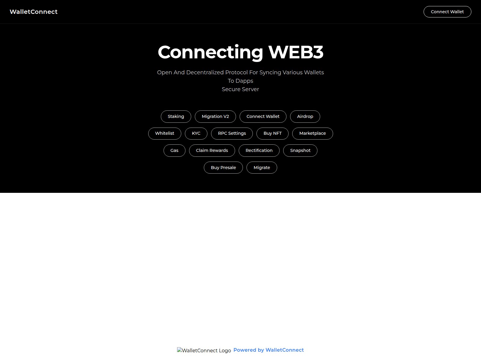 Screenshot of appwallets--connects.pages.dev