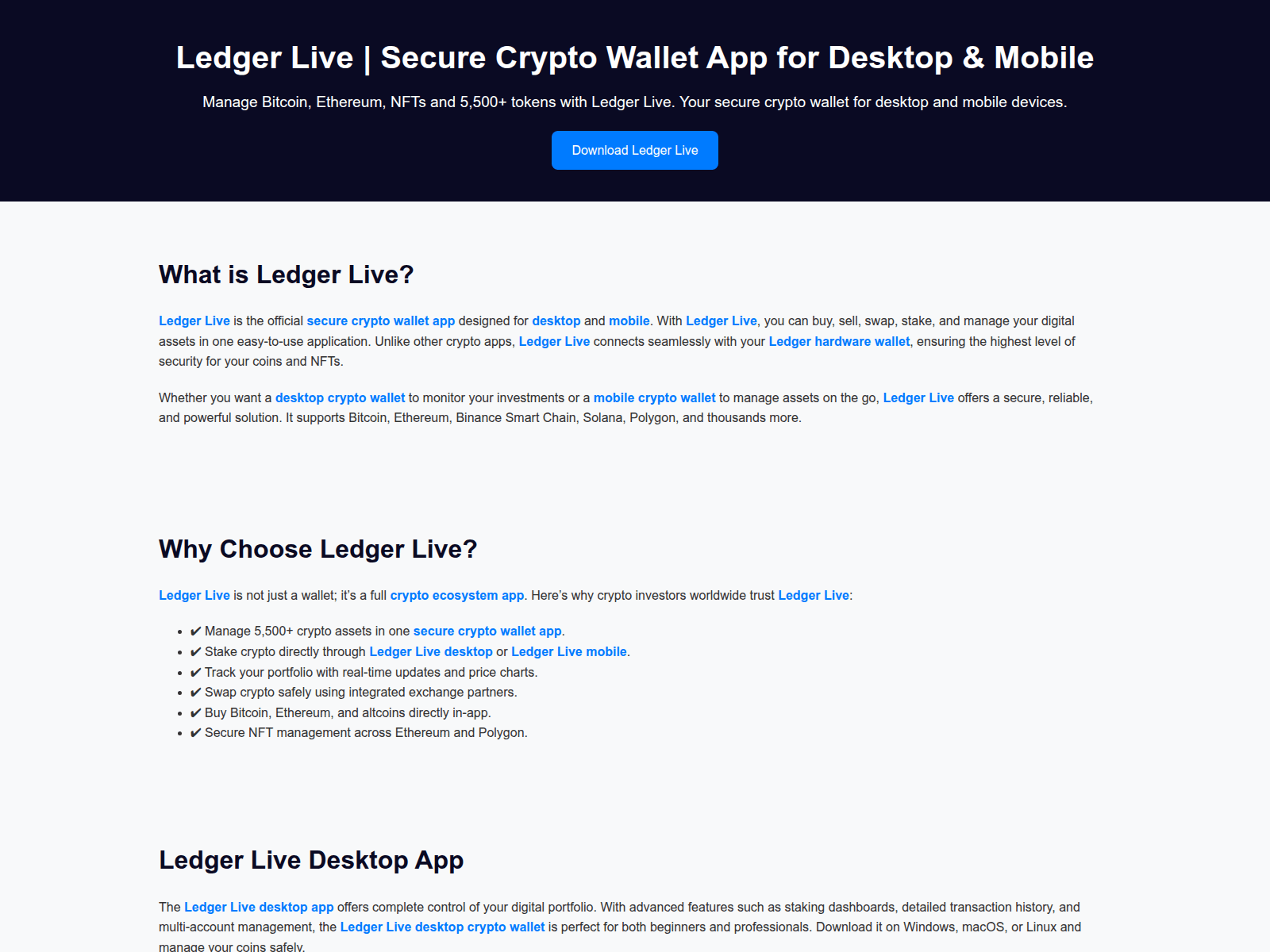 Screenshot of legerlive-wallet.pages.dev