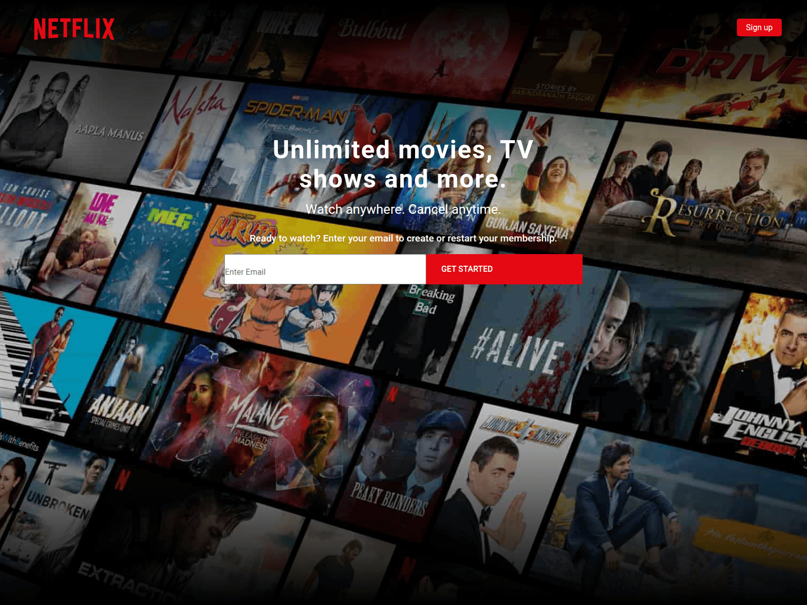 Screenshot of netflix-clone-taupe-two.vercel.app