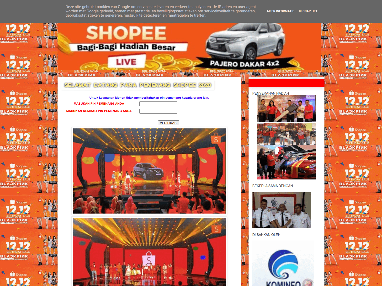 Screenshot of galerihadiah-shopee789.blogspot.com