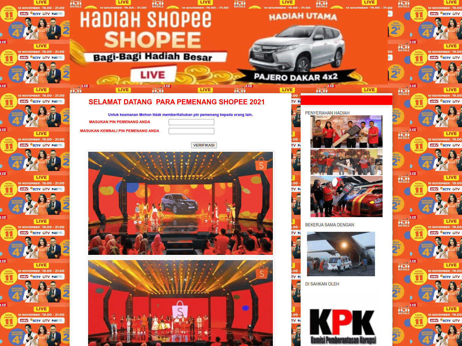 Screenshot of hadiah-undian-shopee2021.blogspot.com