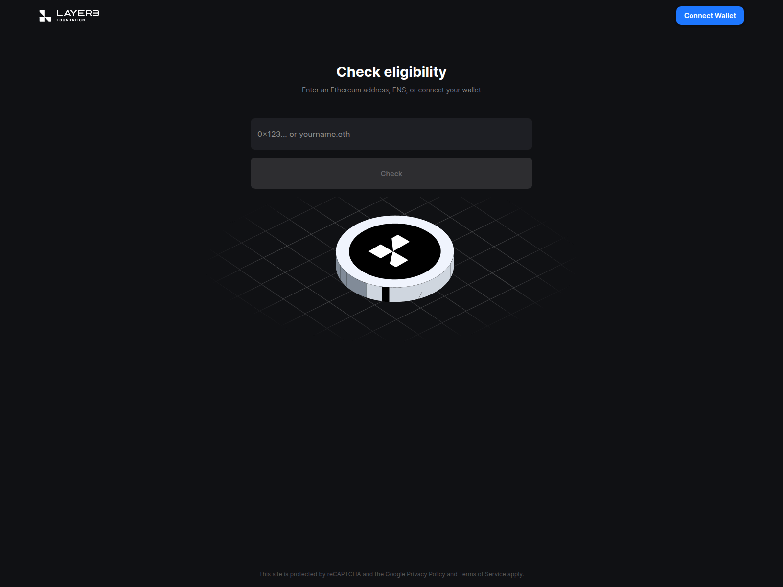 Screenshot of eligble-layer3foundation.pages.dev