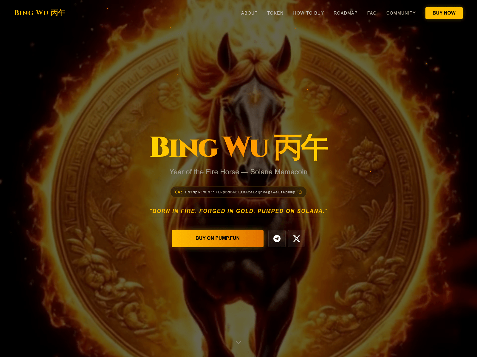 Screenshot of bingwucoin-dashboard.pages.dev