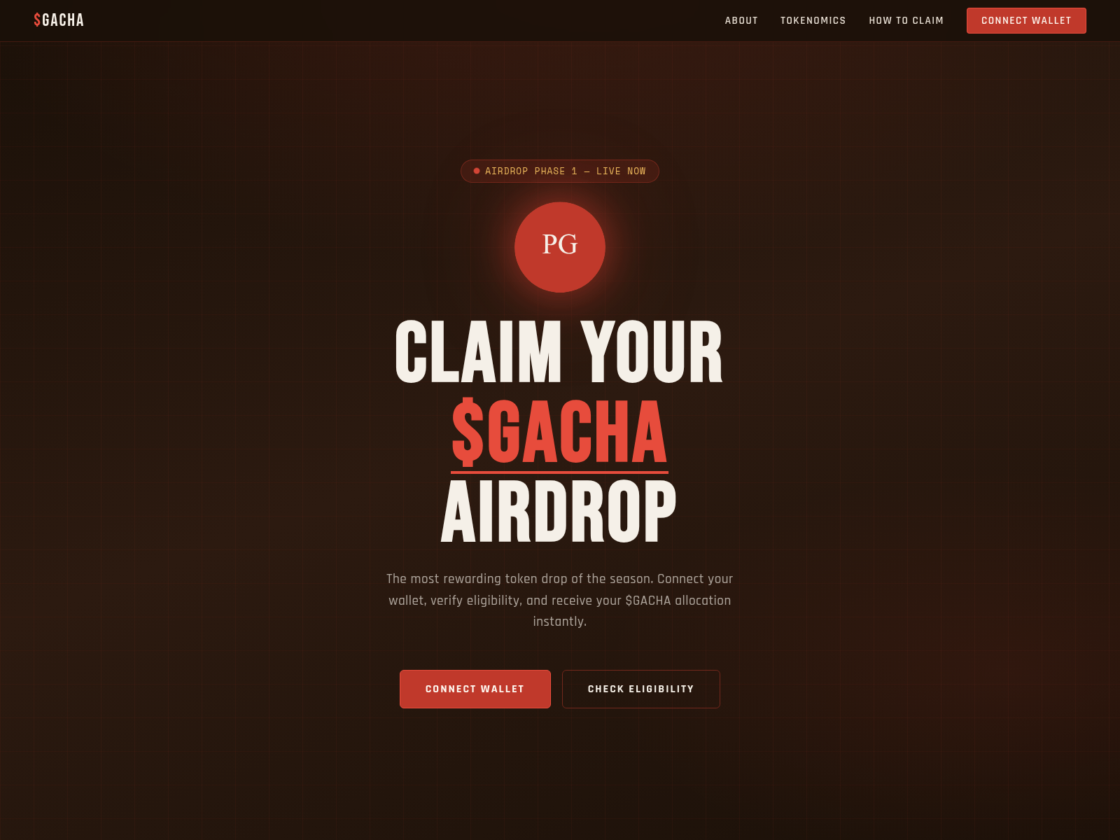 Screenshot of token-powergacha.com
