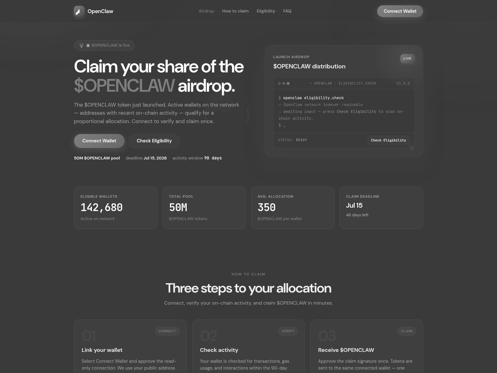 Screenshot of openclaw-enroll.com