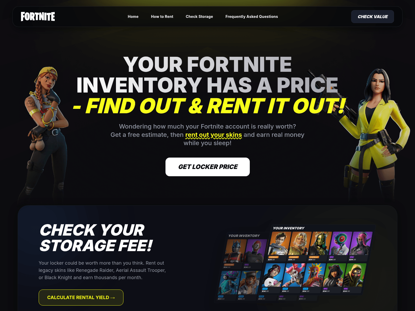 Screenshot of fortnite.expert