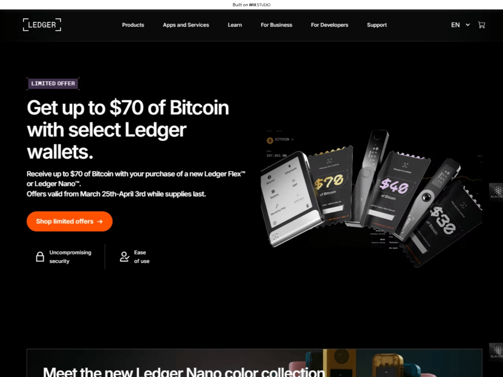 Screenshot of client-desktop.wixstudio.com