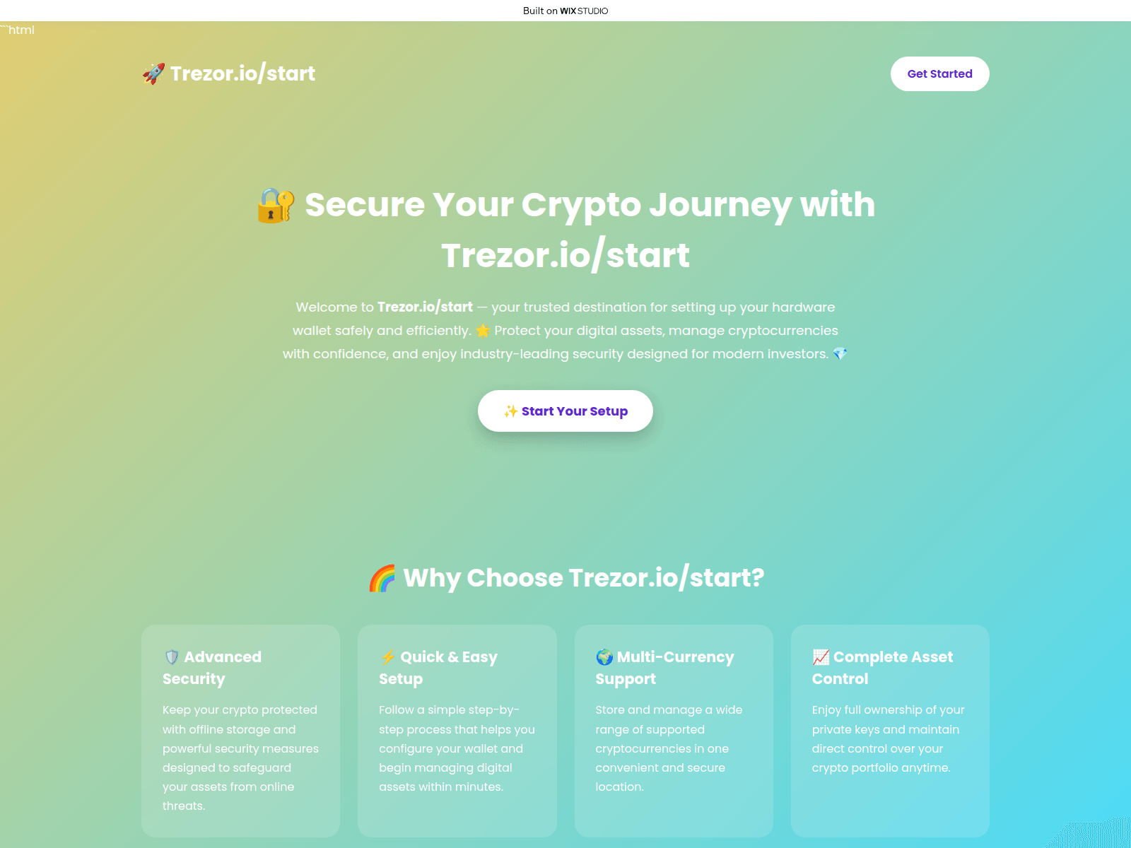 Screenshot of starts-ioapps-treor.wixstudio.com