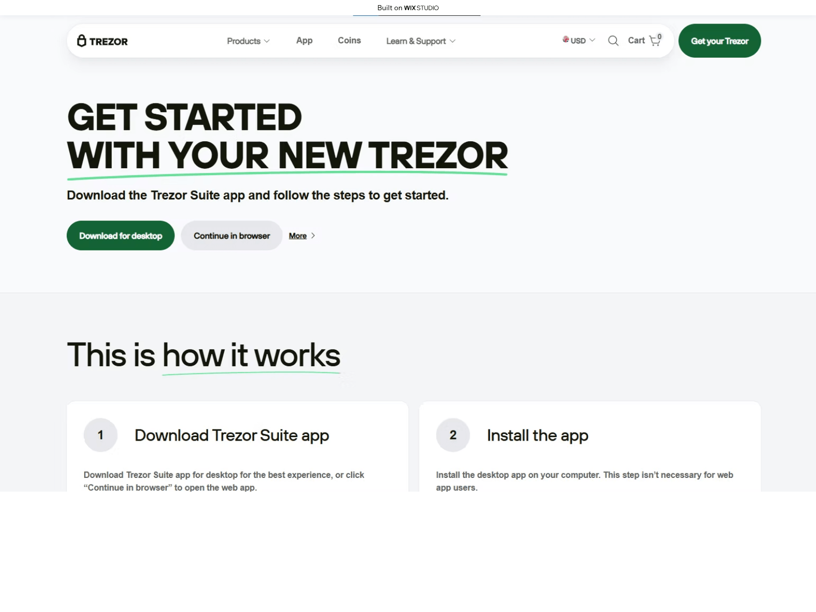 Screenshot of starts-trezonapps.wixstudio.com