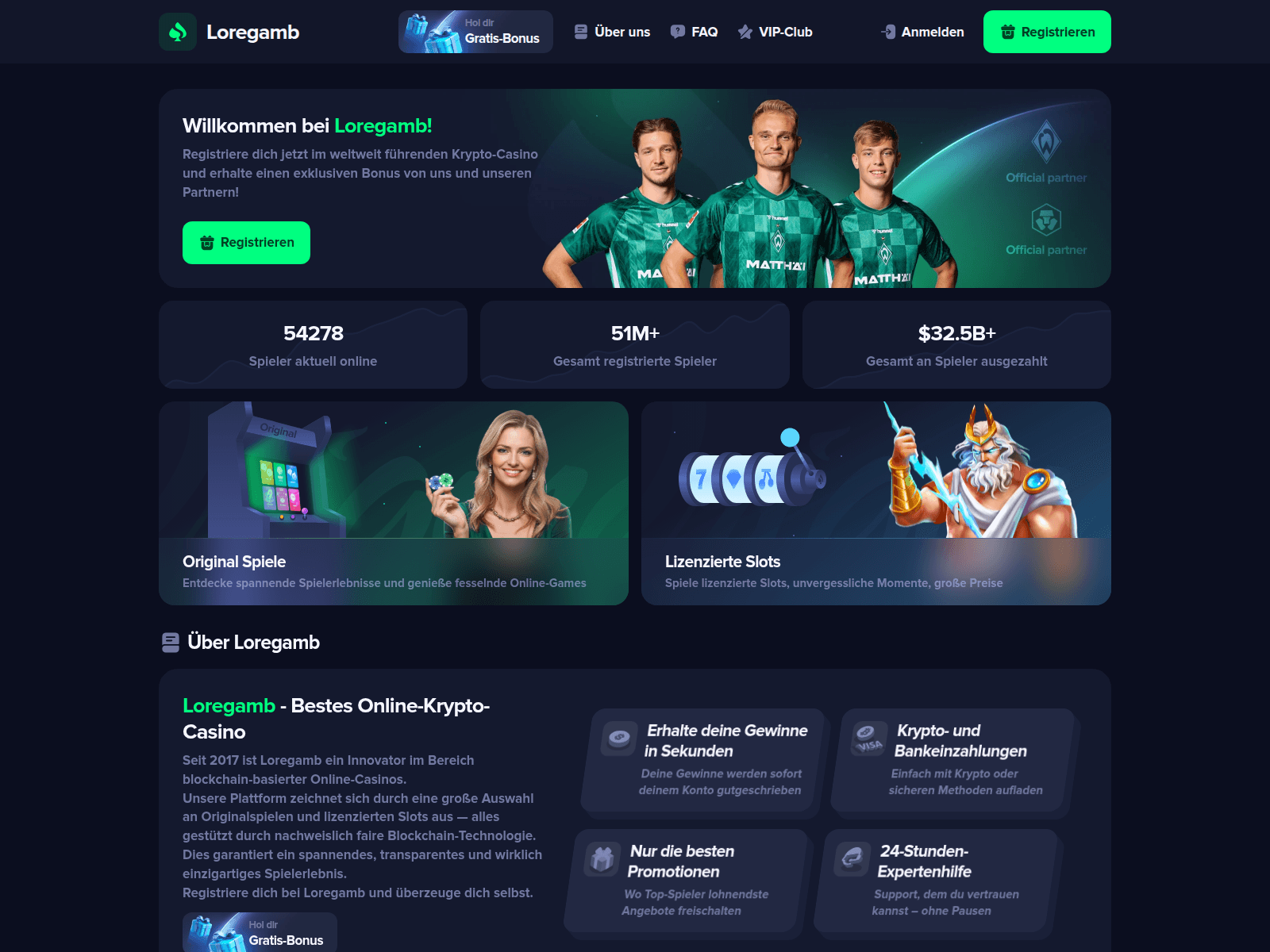 Screenshot of loregamb.com
