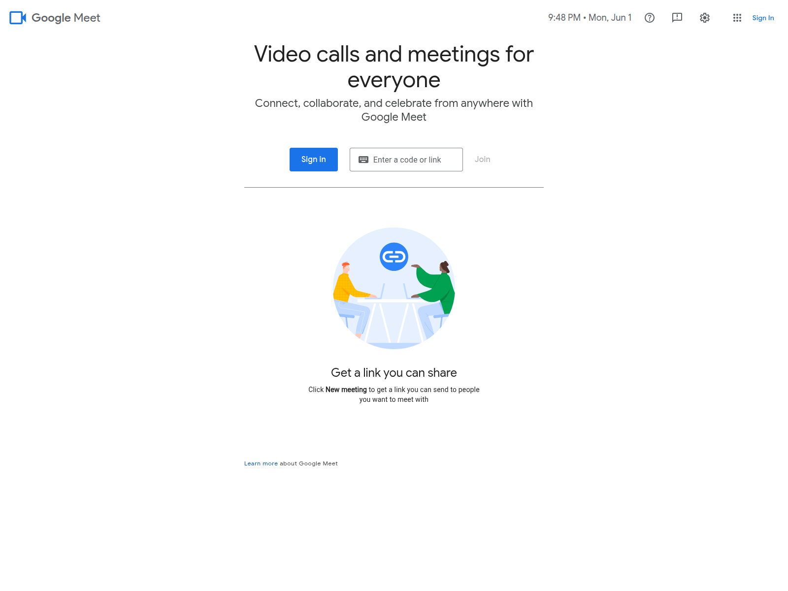 Screenshot of meet.googleapps.eu.org