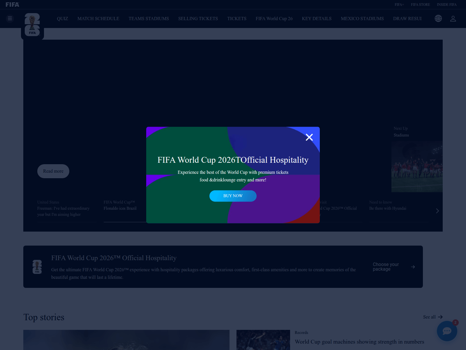 Screenshot of fifa.center