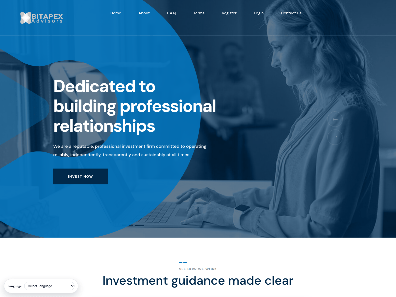 Screenshot of bitapexadvisor.com
