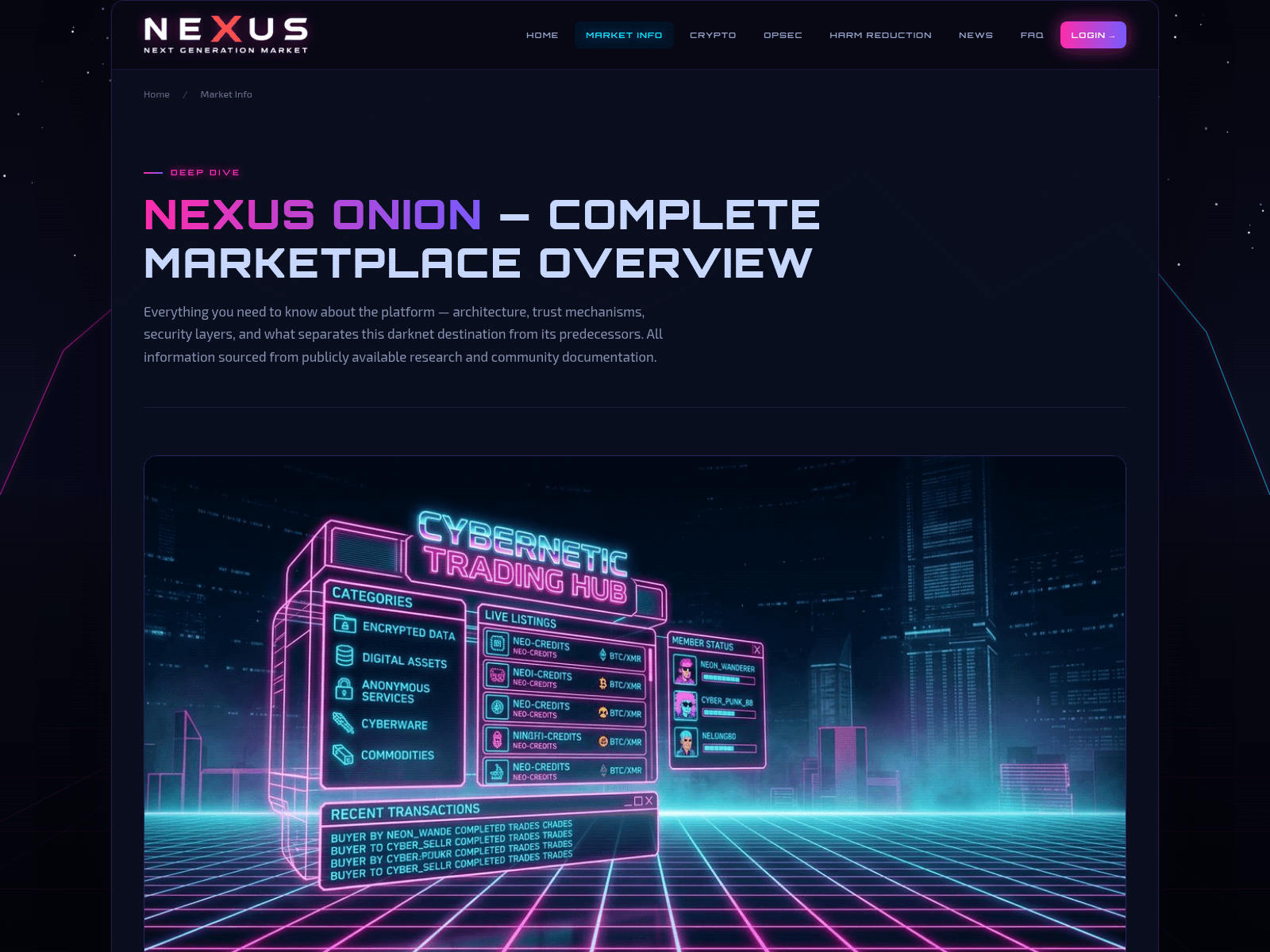 Screenshot of nexus1onion.com