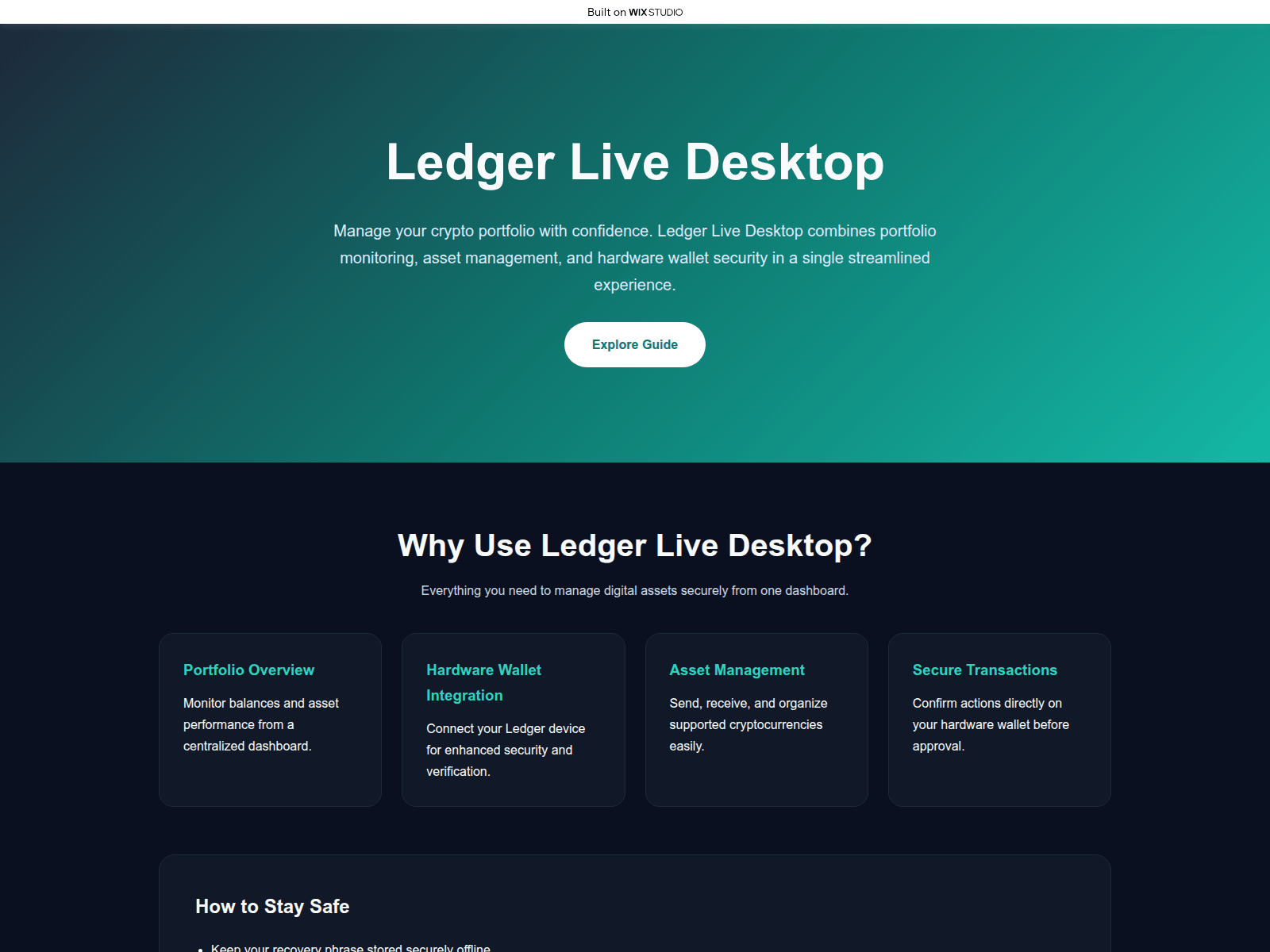 Screenshot of desktop-ledzercdn.wixstudio.com