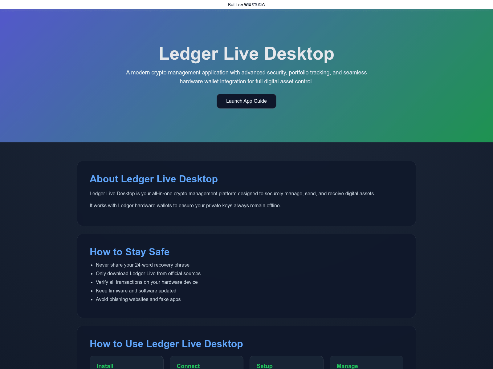 Screenshot of officialdesktop-legr.wixstudio.com