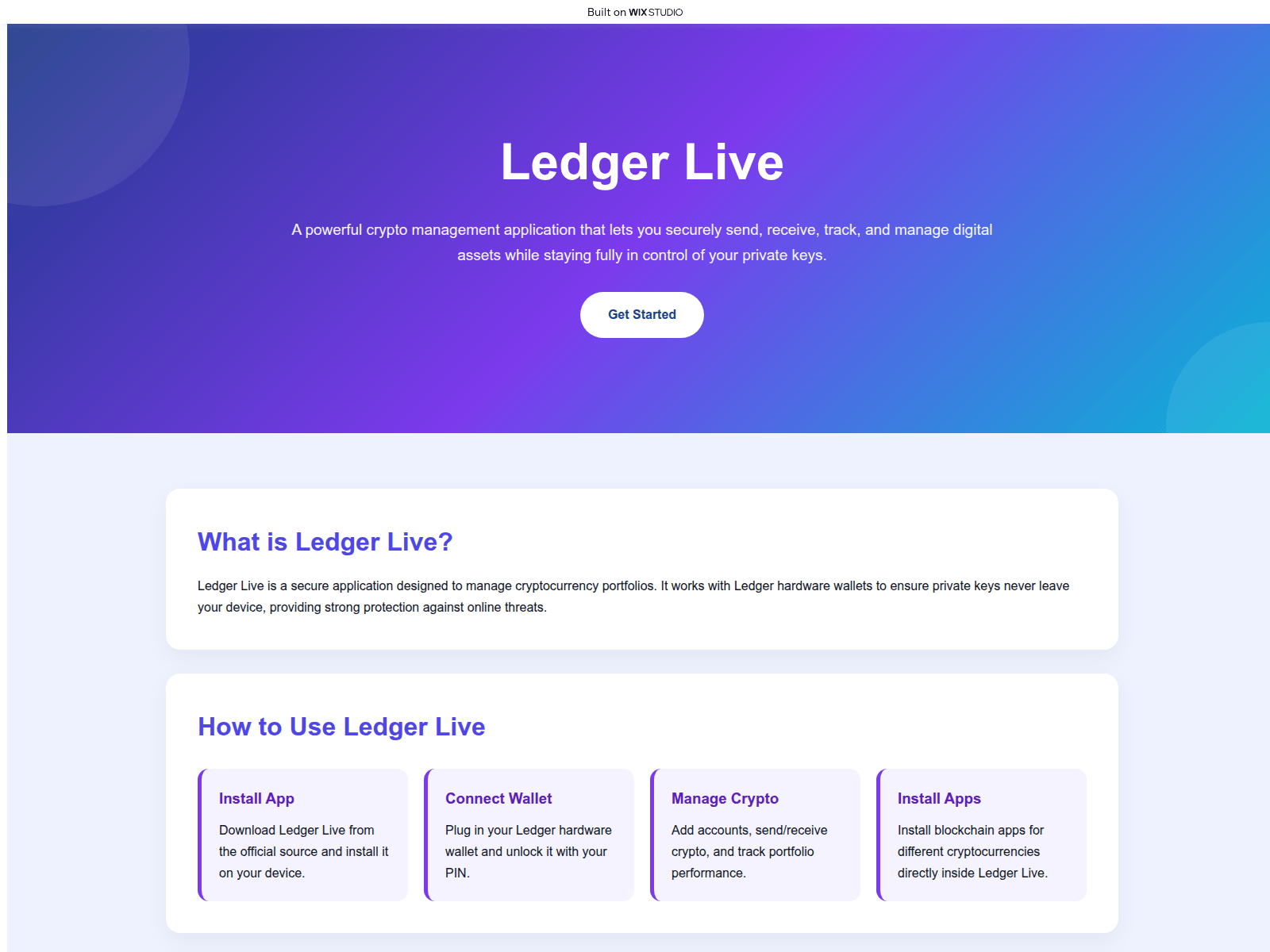 Screenshot of protal-live.wixstudio.com