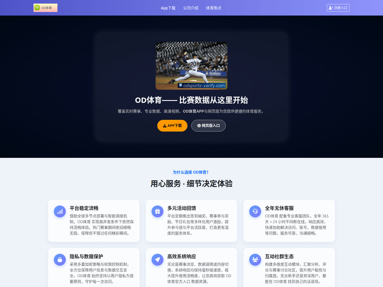 Screenshot of odsports-verify.com