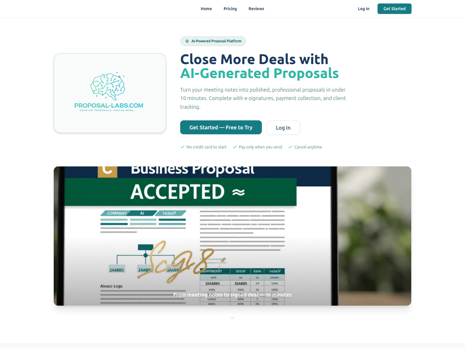 Screenshot of proposal-labs.com
