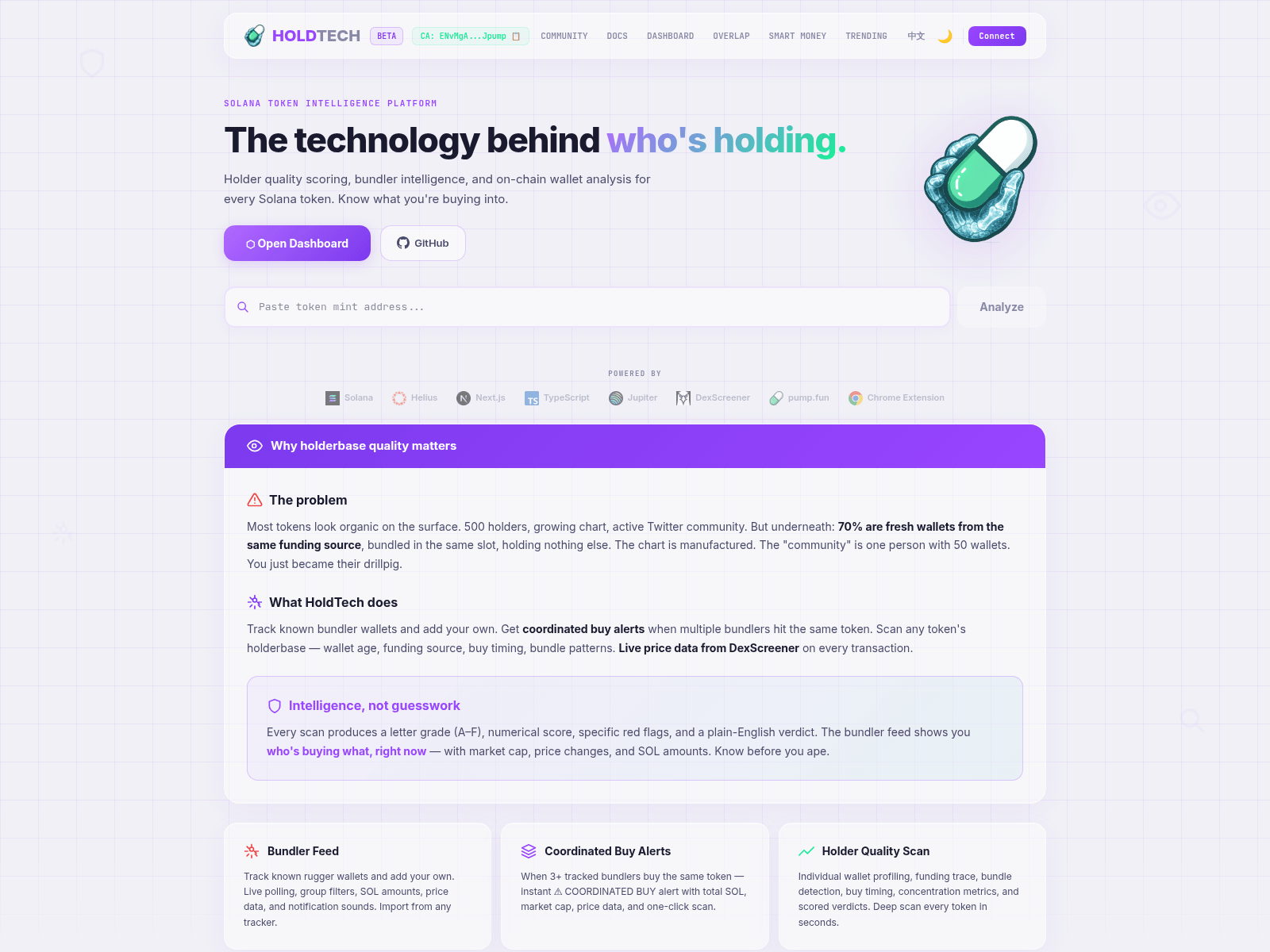 Screenshot of holdtech.fun