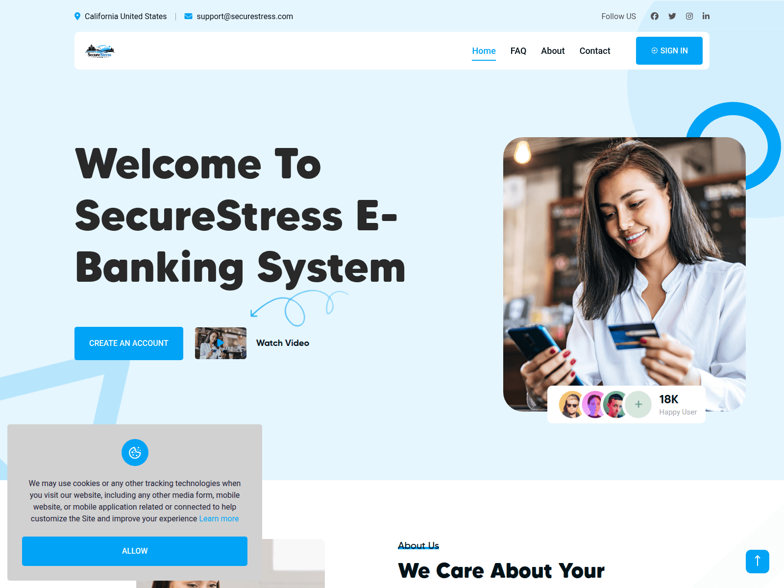 Screenshot of securestress.com