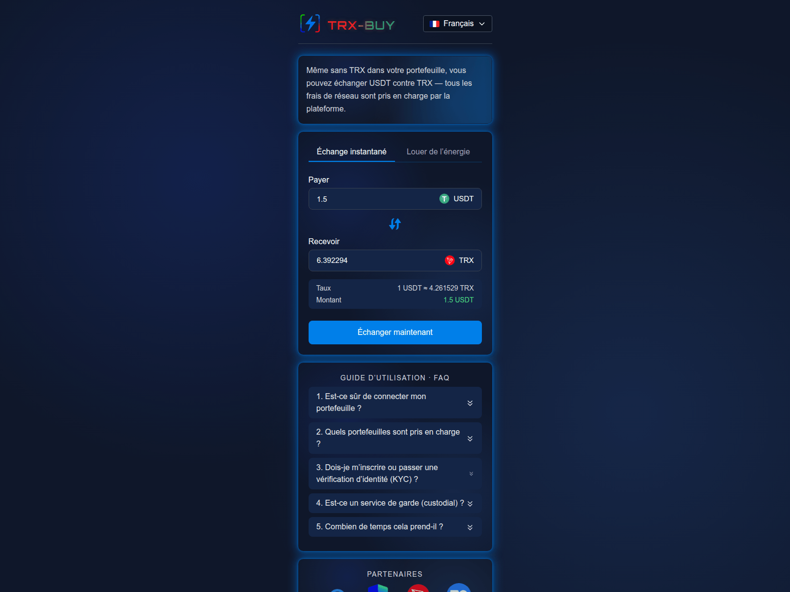 Screenshot of trx-buy.org