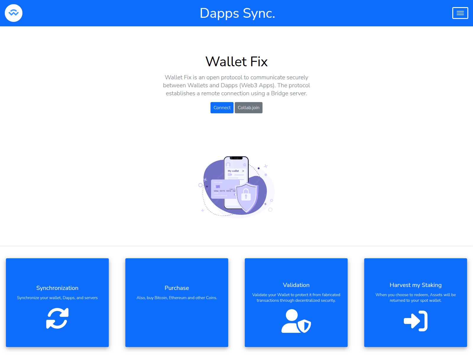 Screenshot of dapps-sync-web.netlify.app