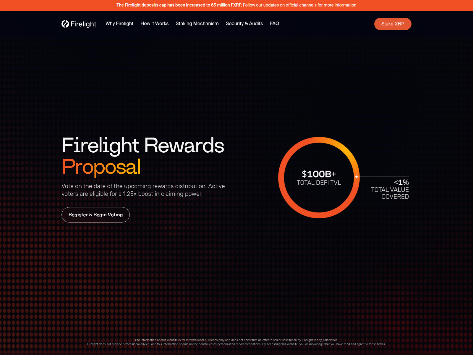 Screenshot of votes-firelightfinance.xyz