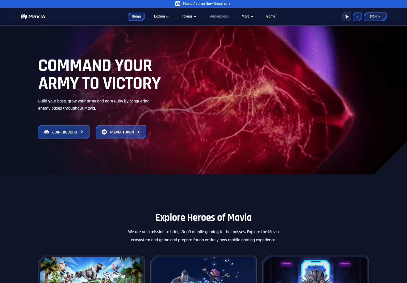 Forensic screenshot of mvia.app