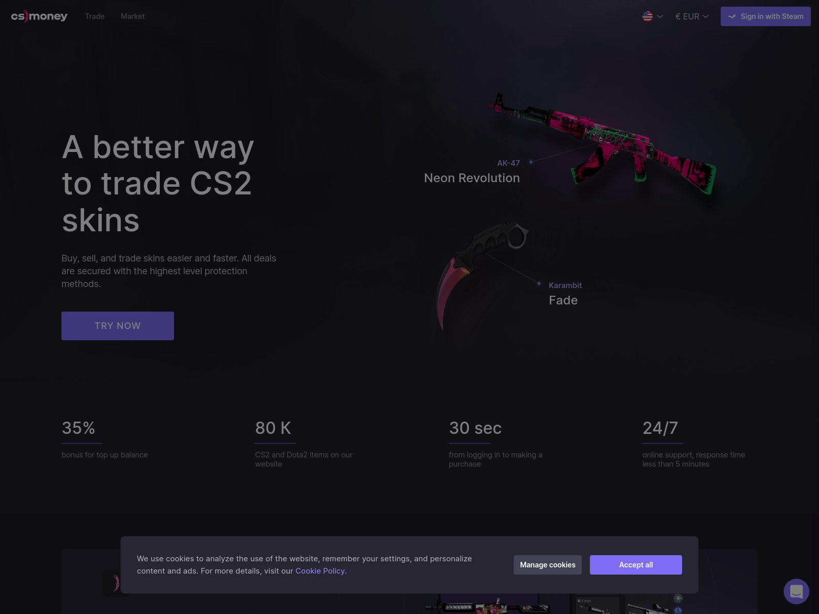 Screenshot of cs.moneyfield.buyodd.com