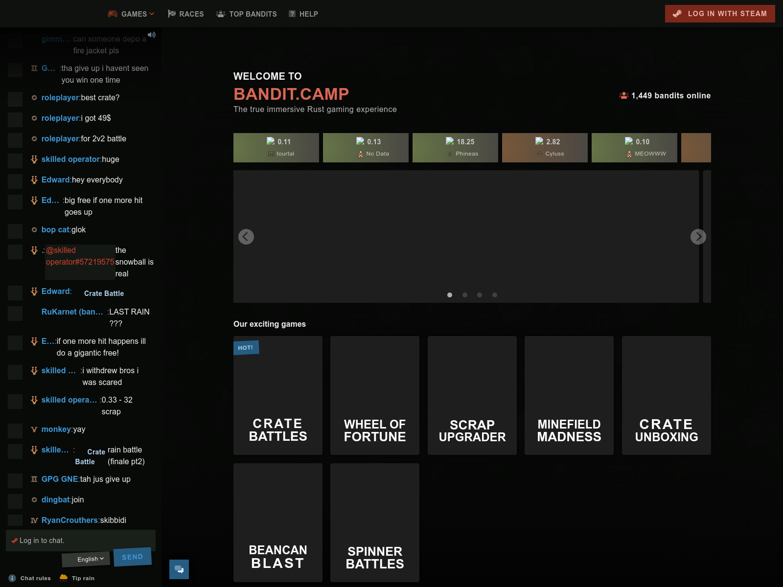 Screenshot of banditamp.com
