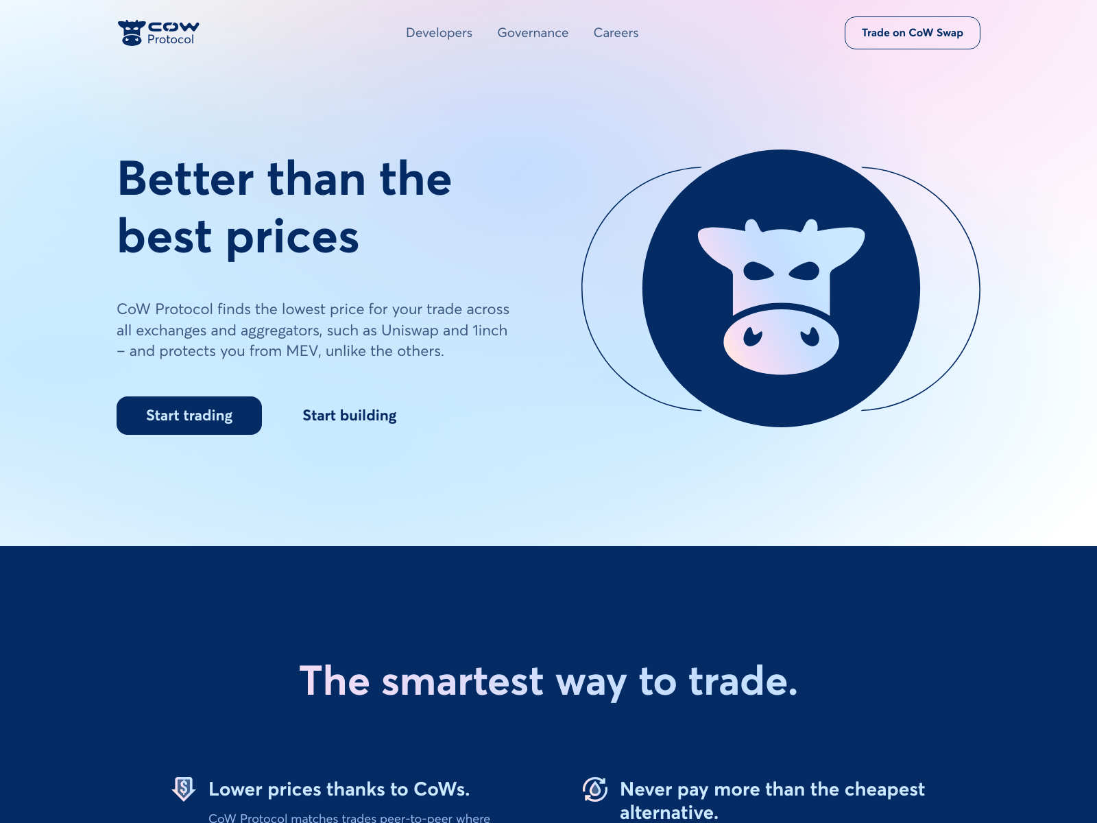 Screenshot of cowswapping.online