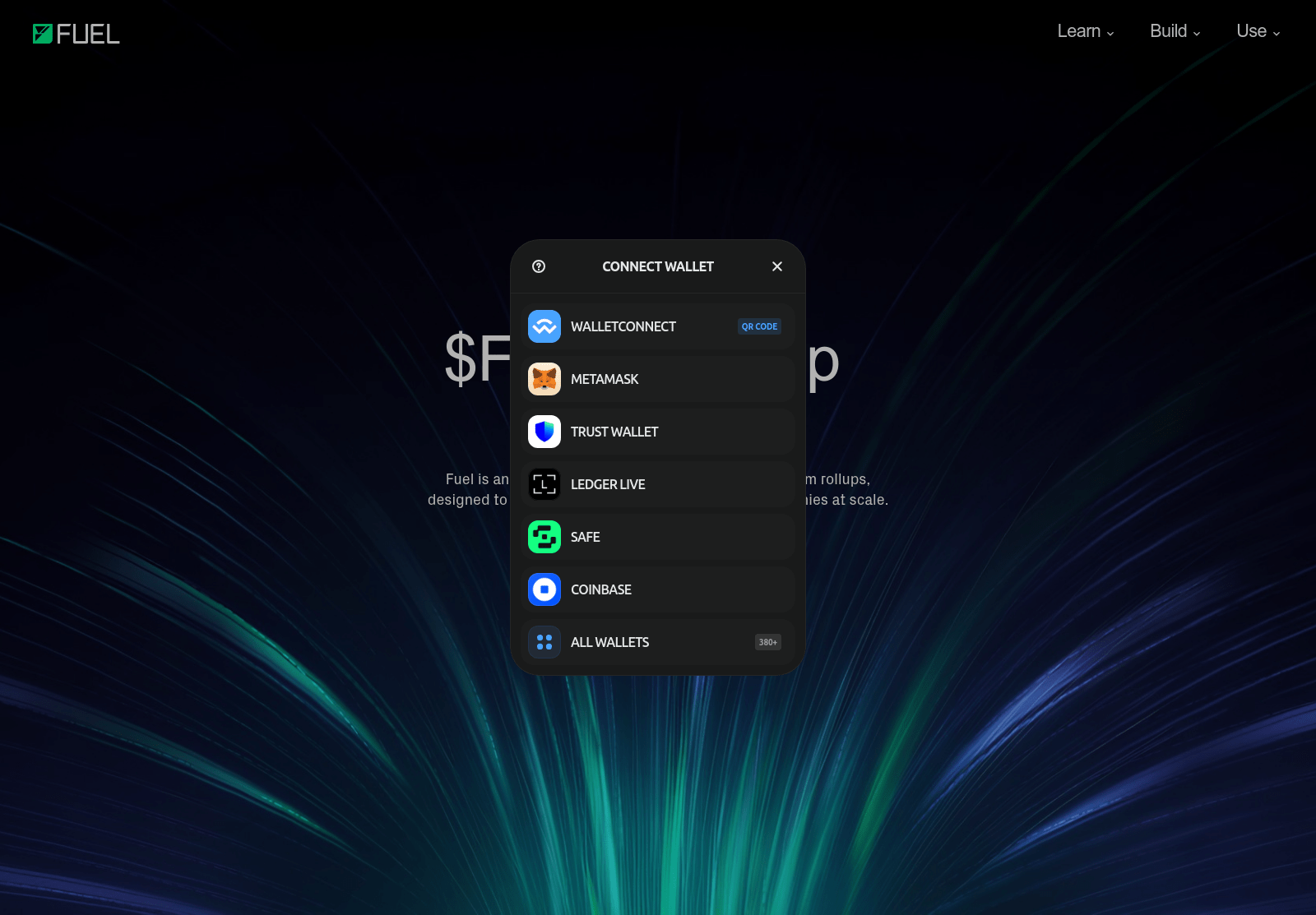 Screenshot of airdrop.fuelnetwork.net