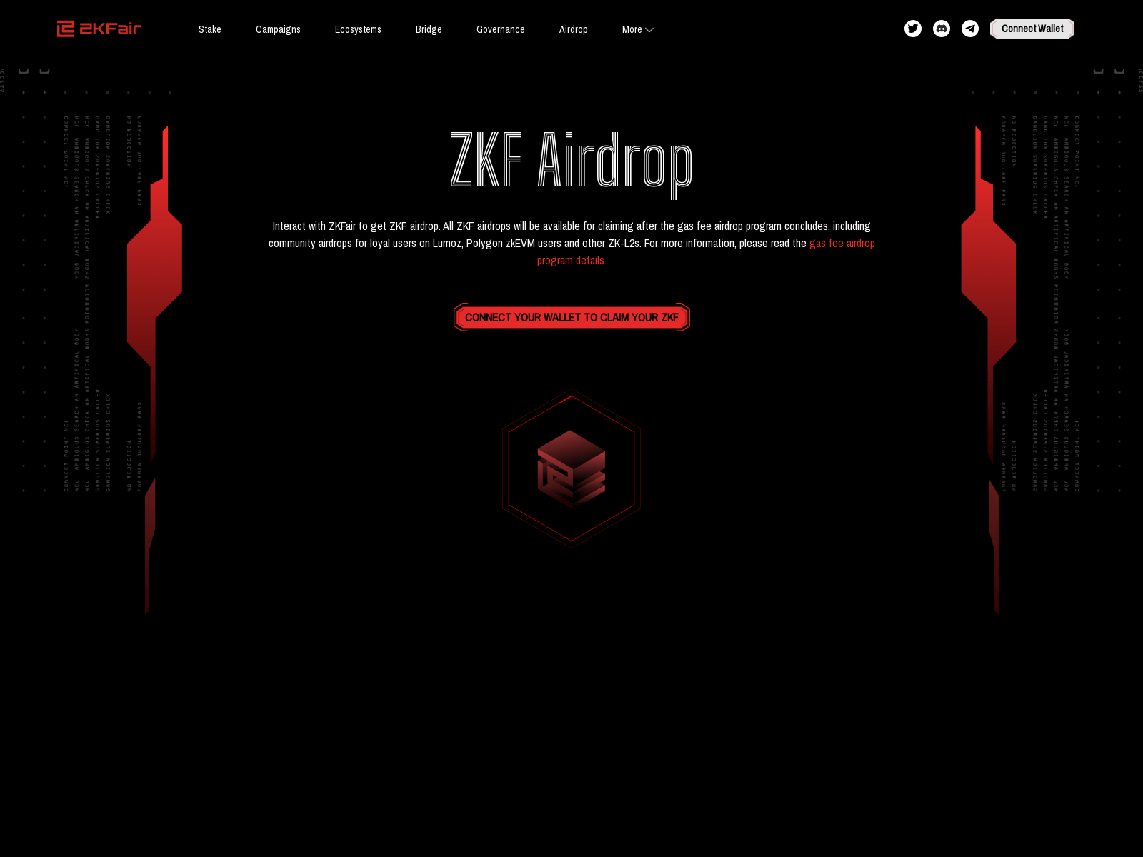 Screenshot of zkfair-airdrop.org
