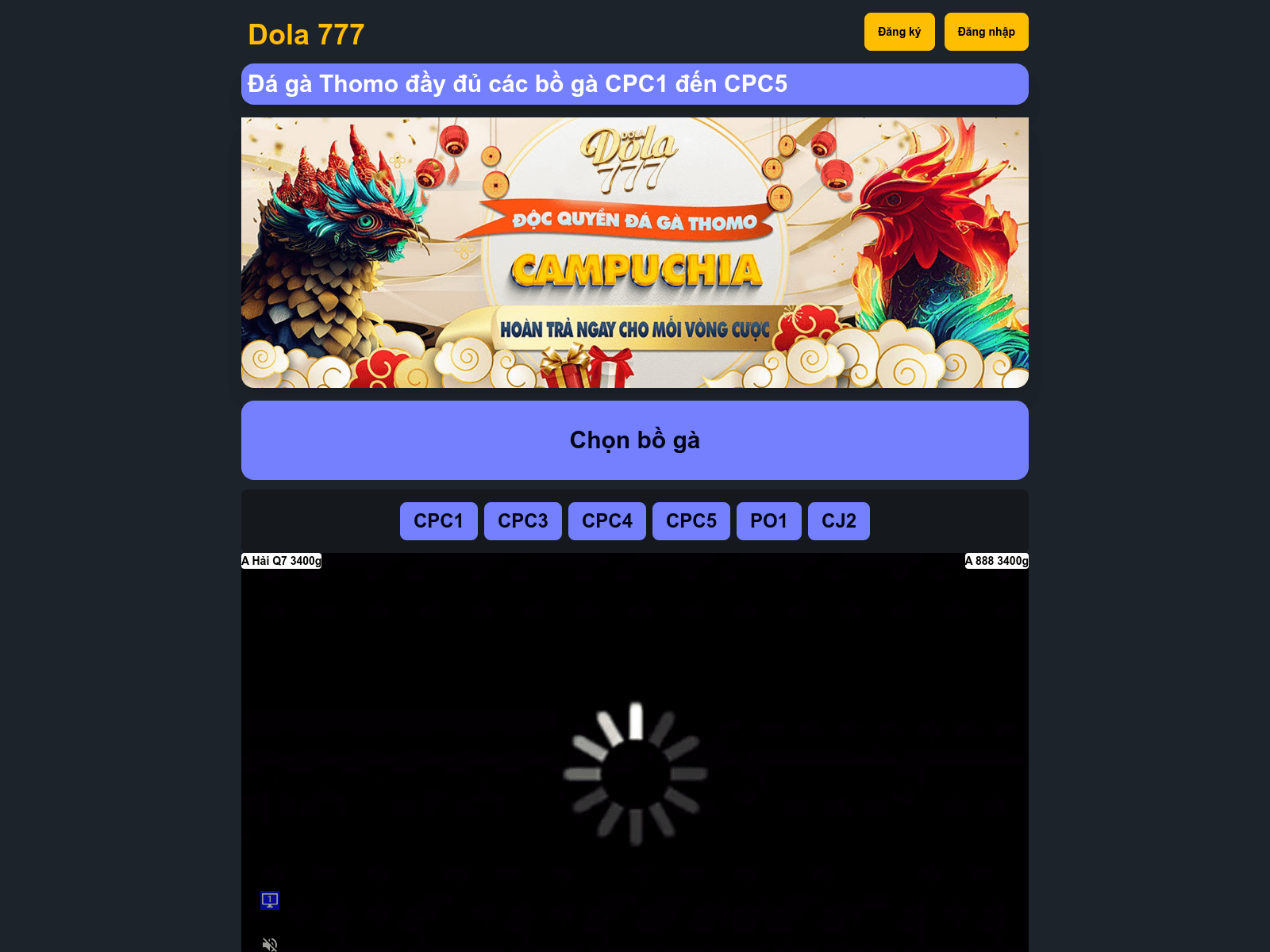 Screenshot of dola777.gay