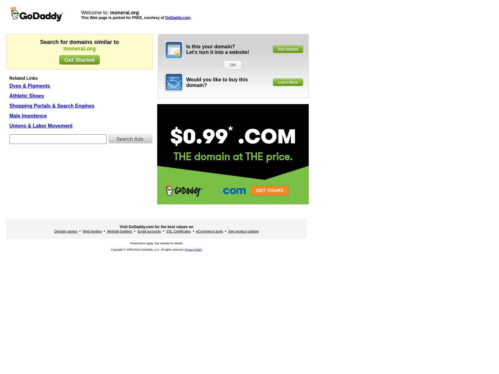 Screenshot of monerai.org