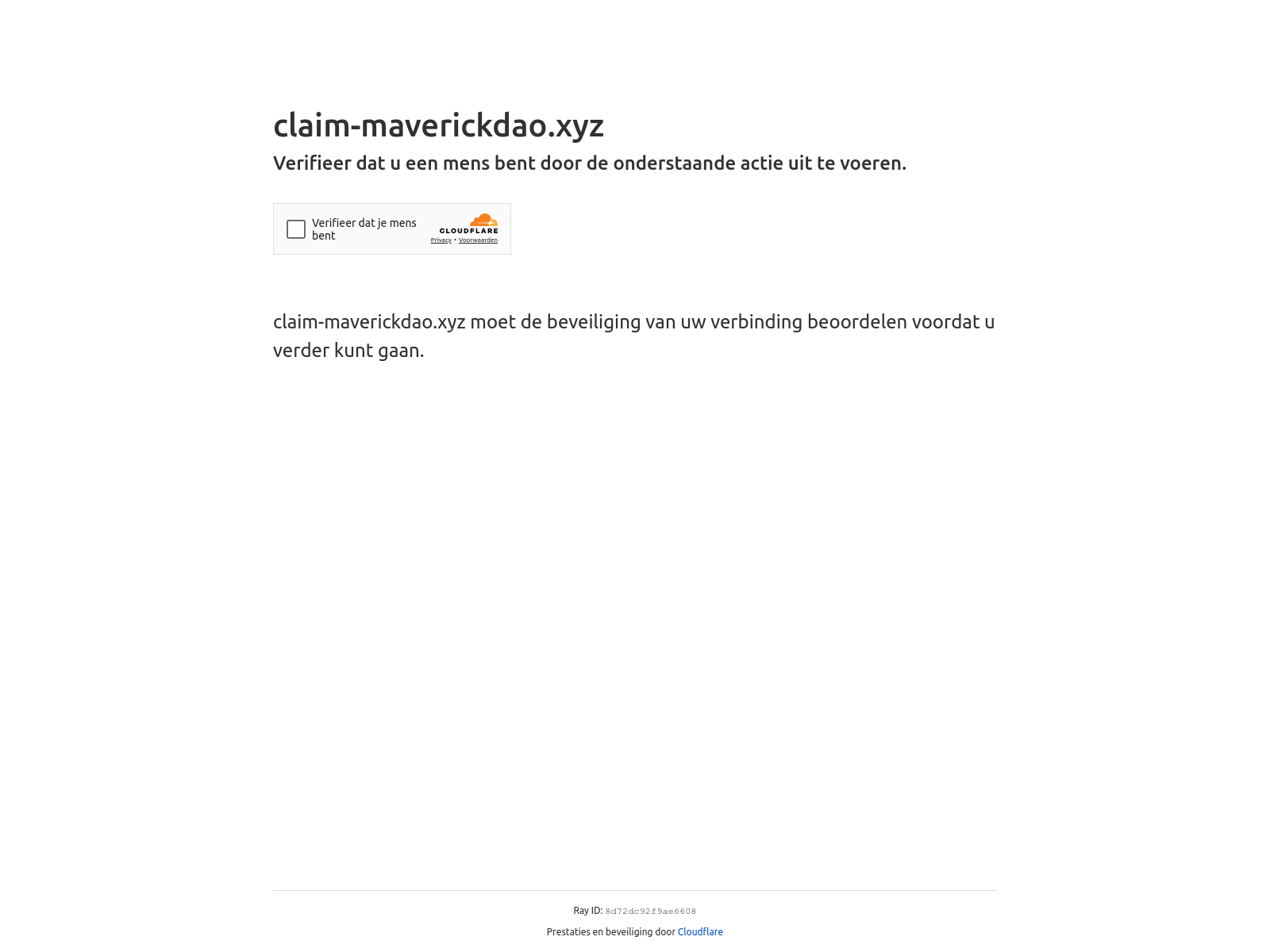 Screenshot of claim-maverickdao.xyz